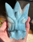 Blue Trolleite Dragon Carved By Leandro de Souza