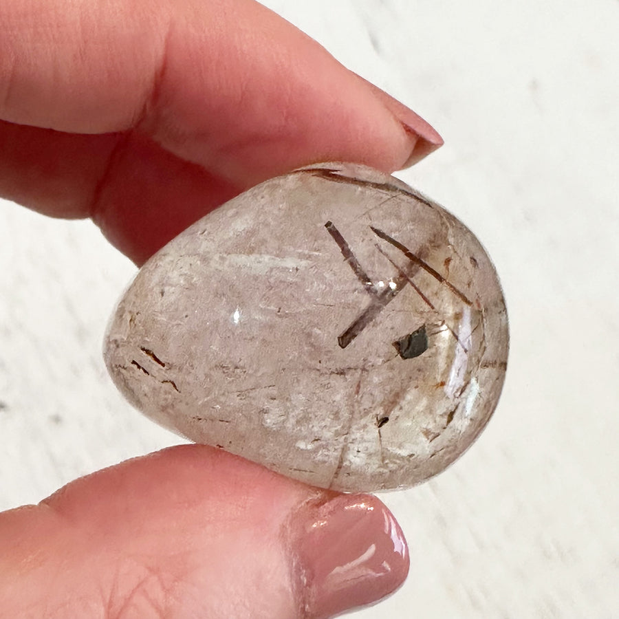 Polished Rutile Dream Quartz Crystal