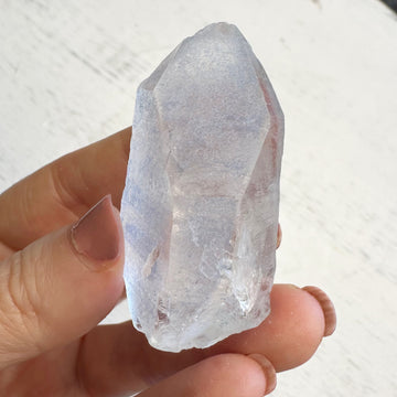 Natural Dumortierite Quartz Crystal Point