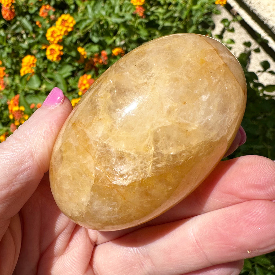 Rare Himalayan Golden Azeztulite Quartz Shiva Lingam