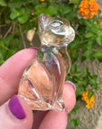 Citrine Crystal Kitten Carved by Leandro de Souza