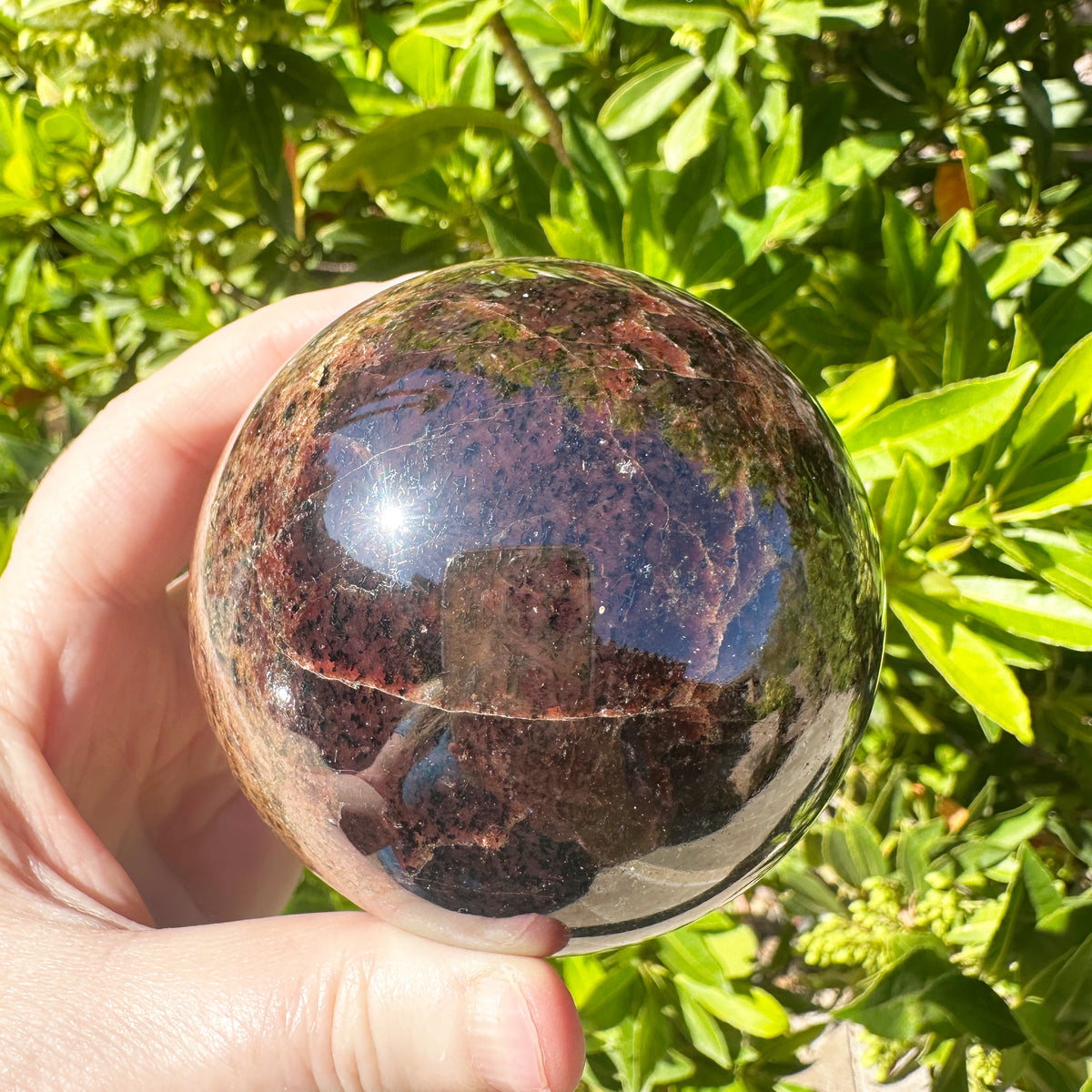 Large Star Garnet Sphere
