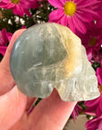 Blue Calcite Crystal Skull