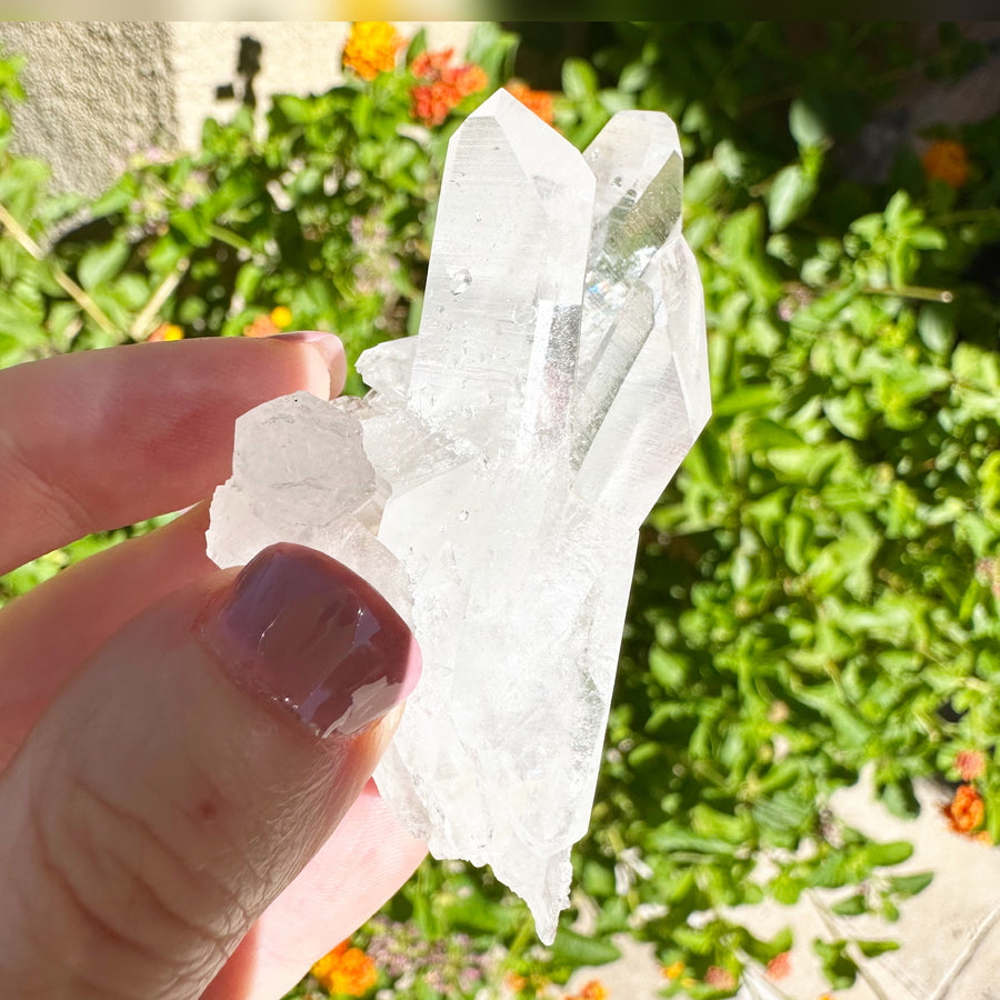 Arkansas Quartz Crystal Cluster Point - Collier Creek Mine