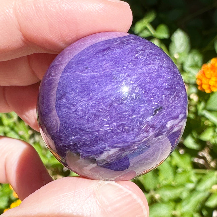 Charoite Crystal Sphere