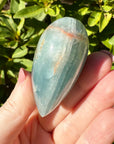 Lemurian Aquatine Calcite Crystal Heart