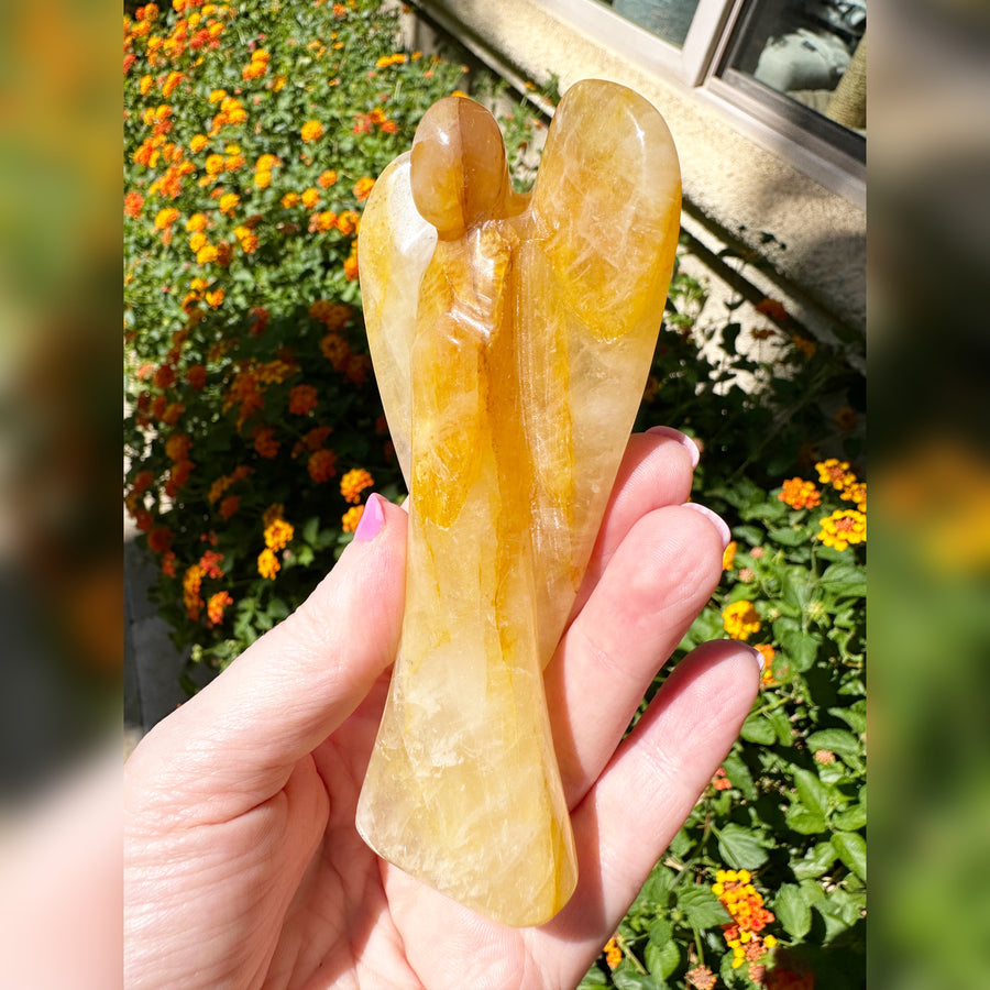 Golden Healer Quartz Crystal Angel