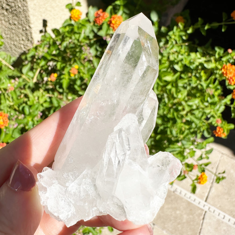 Arkansas Quartz Crystal Cluster Point - Collier Creek Mine