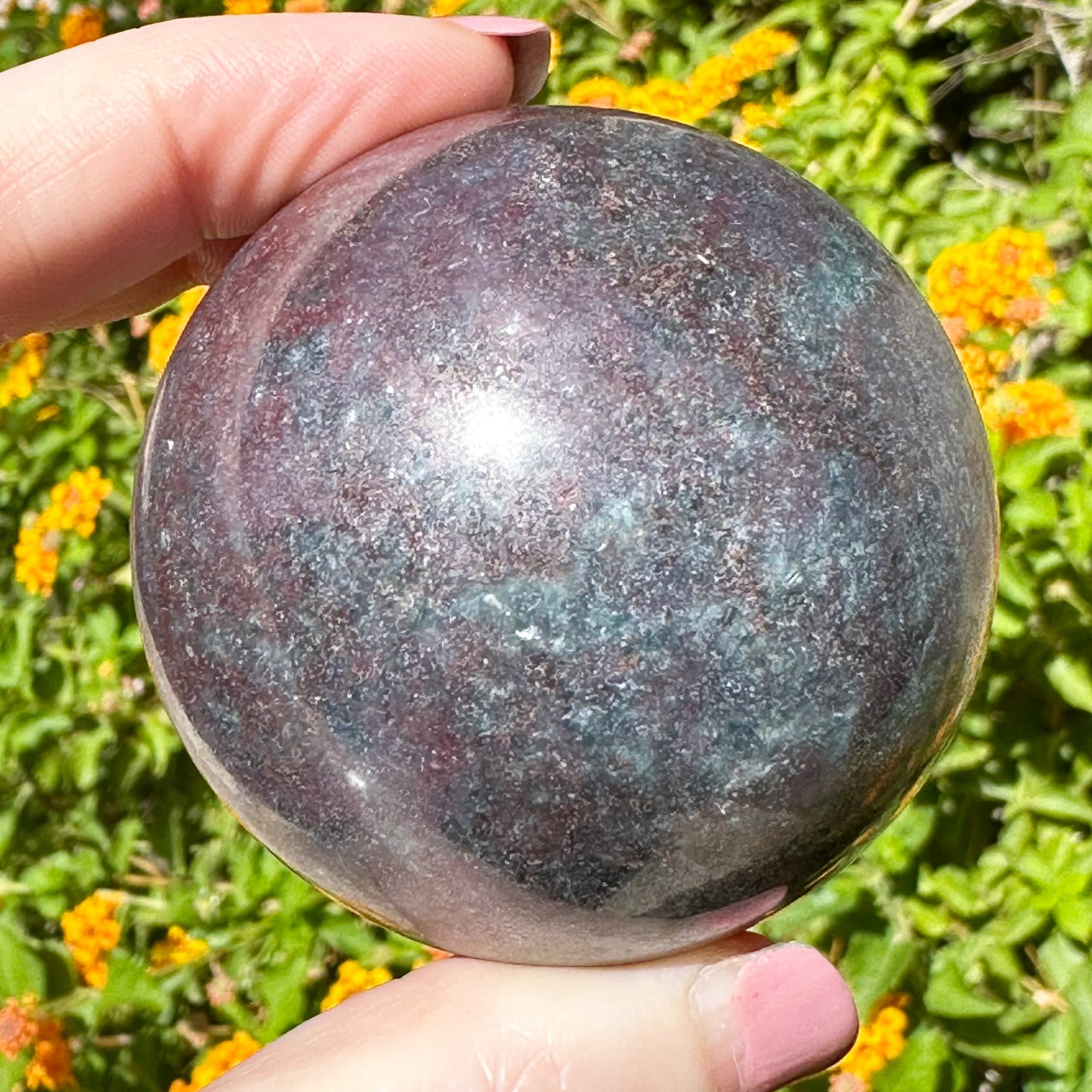 Ruby Kyanite Crystal Sphere