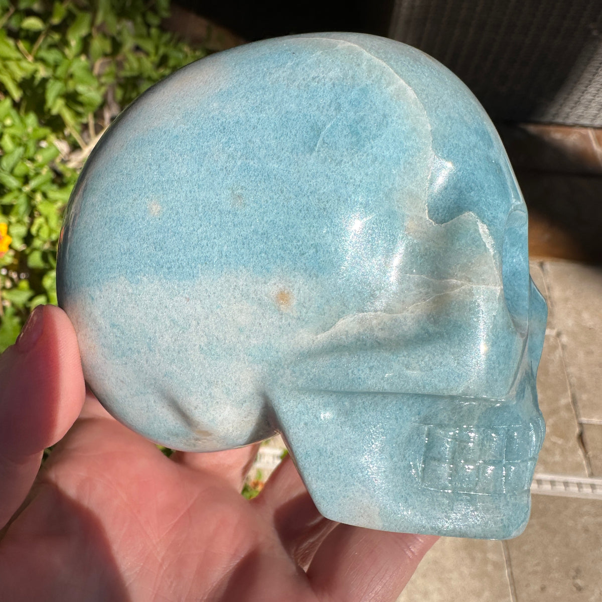 Trolleite Crystal Skull Carved by Leandro de Souza
