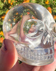 Ultra Clear Sirius Quartz Crystal Skull Carved by Leandro de Souza