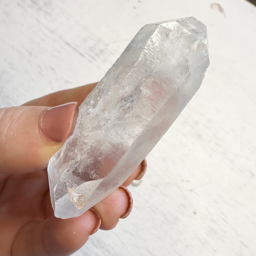 DT Natural Dumortierite Quartz Crystal Point