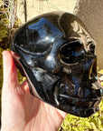 Gold Sheen Obsidian Crystal Skull