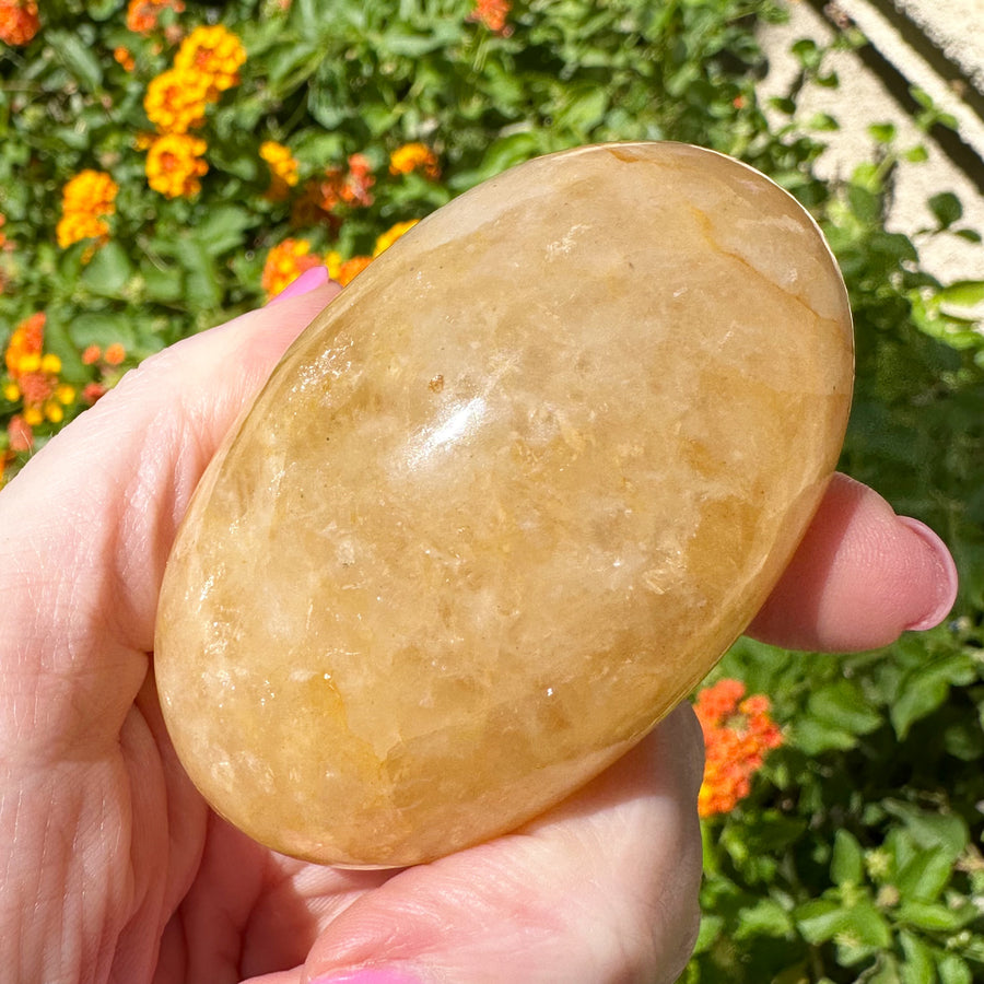 Rare Himalayan Golden Azeztulite Quartz Shiva Lingam
