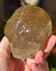 Golden Rutile Citrine Star Child Crystal Skull Carved by Leandro de Souza
