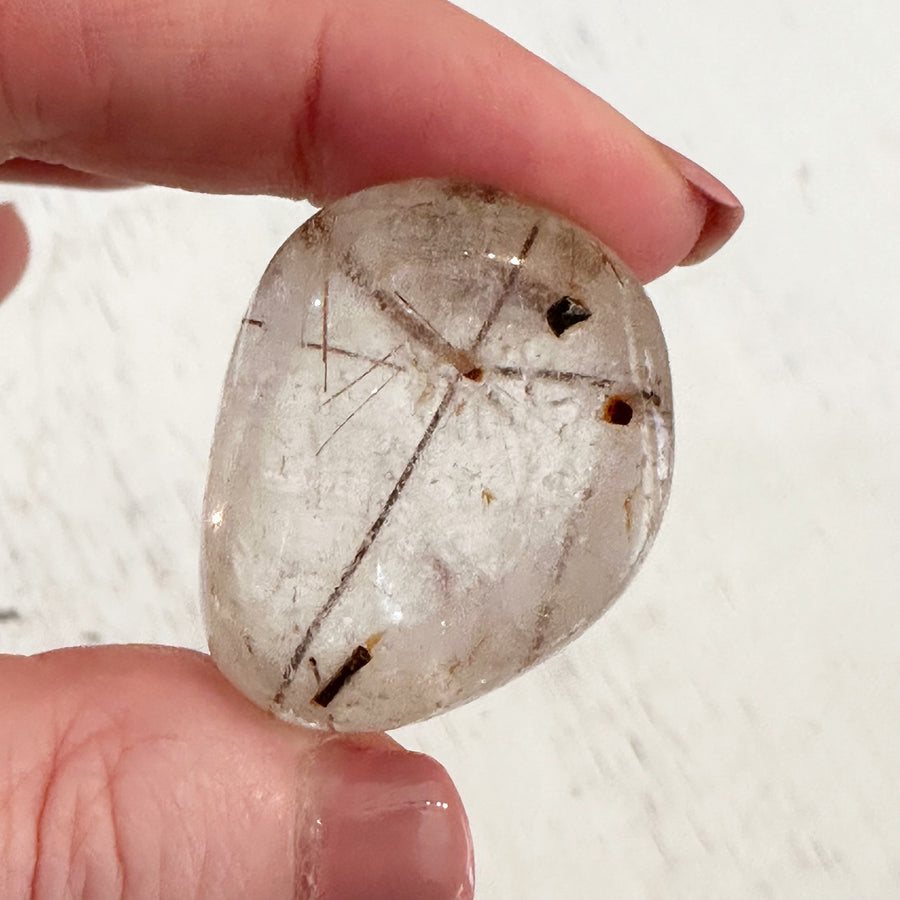 Polished Rutile Dream Quartz Crystal