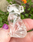Sirius Quartz Crystal Puppy Carved by Leandro de Souza