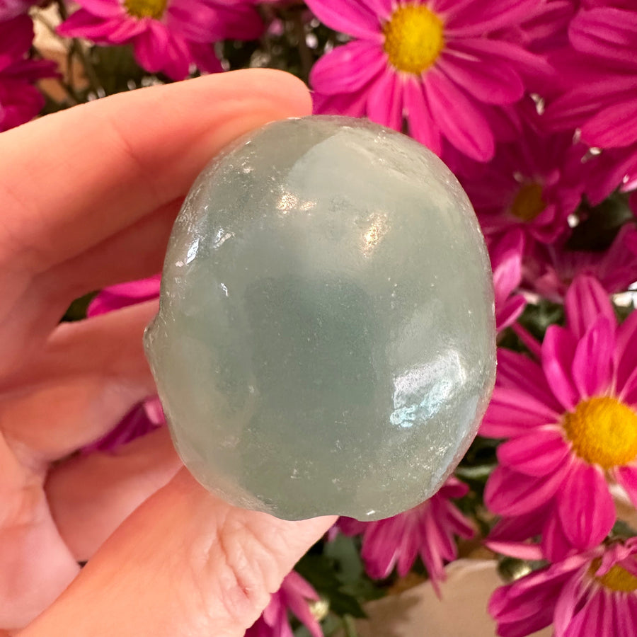 Blue Calcite Crystal Skull