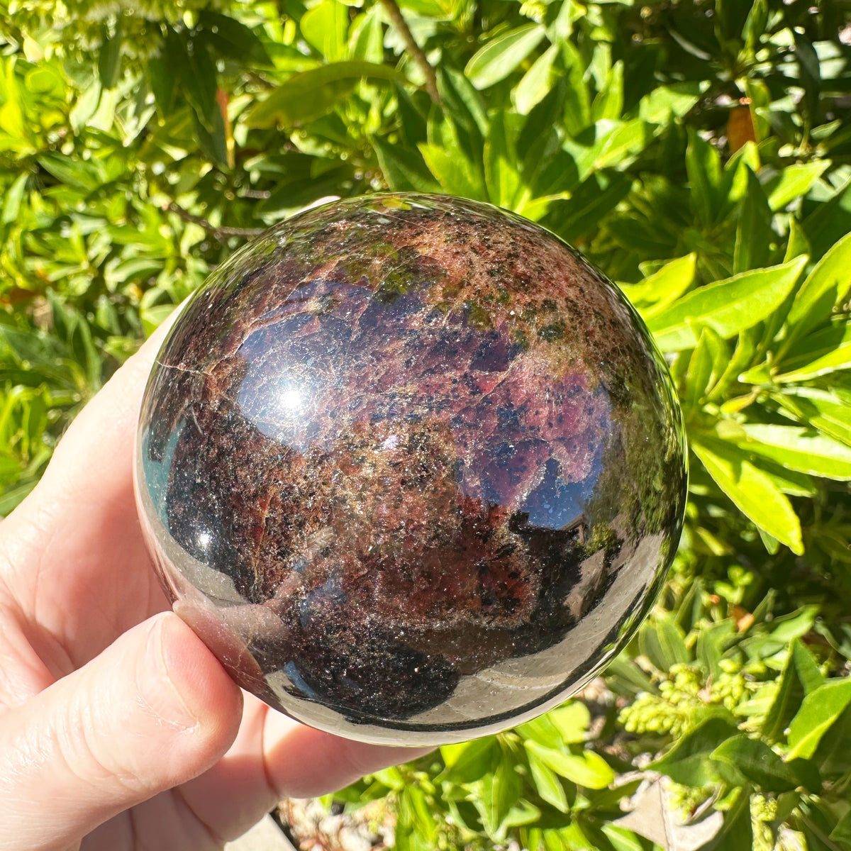 Large Star Garnet Sphere