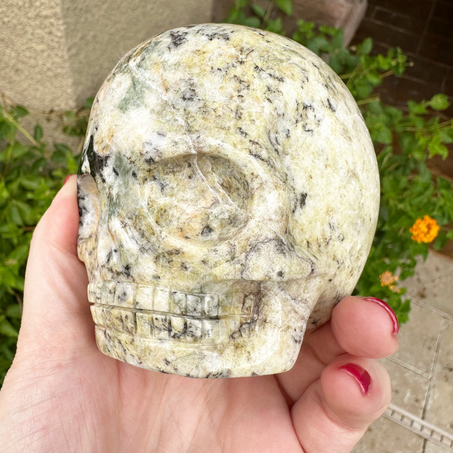 Triphilite Magical Child Crystal Skull Carved by Leandro de Souza