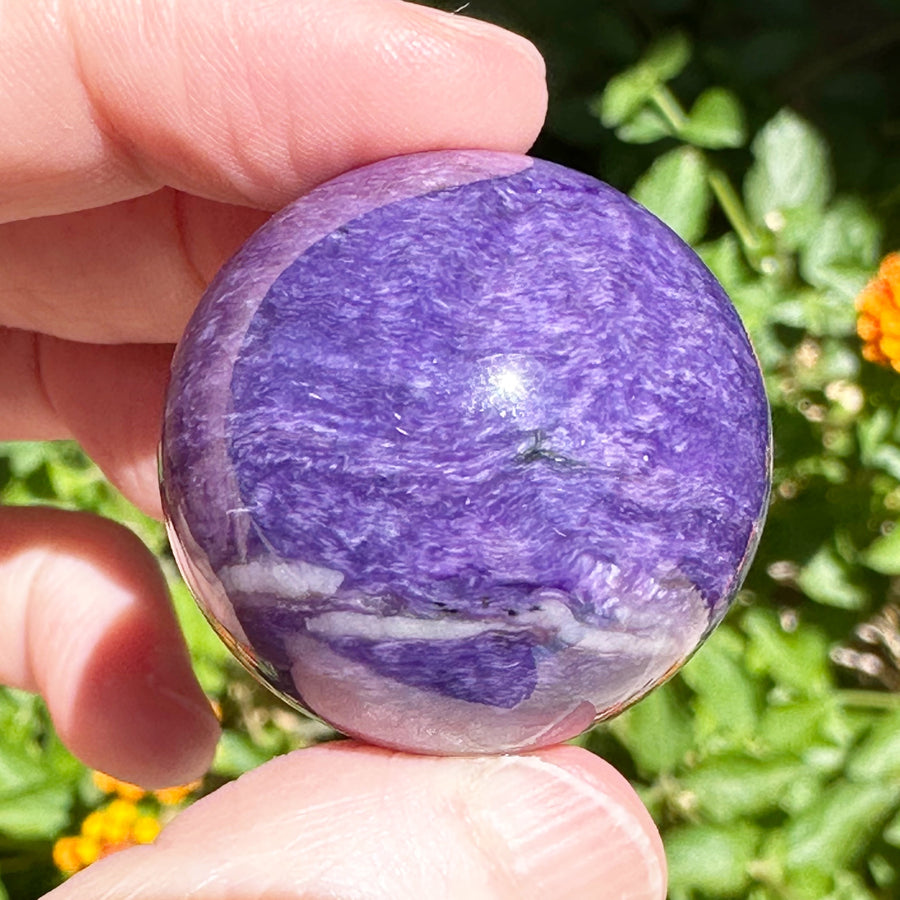 Charoite Crystal Sphere