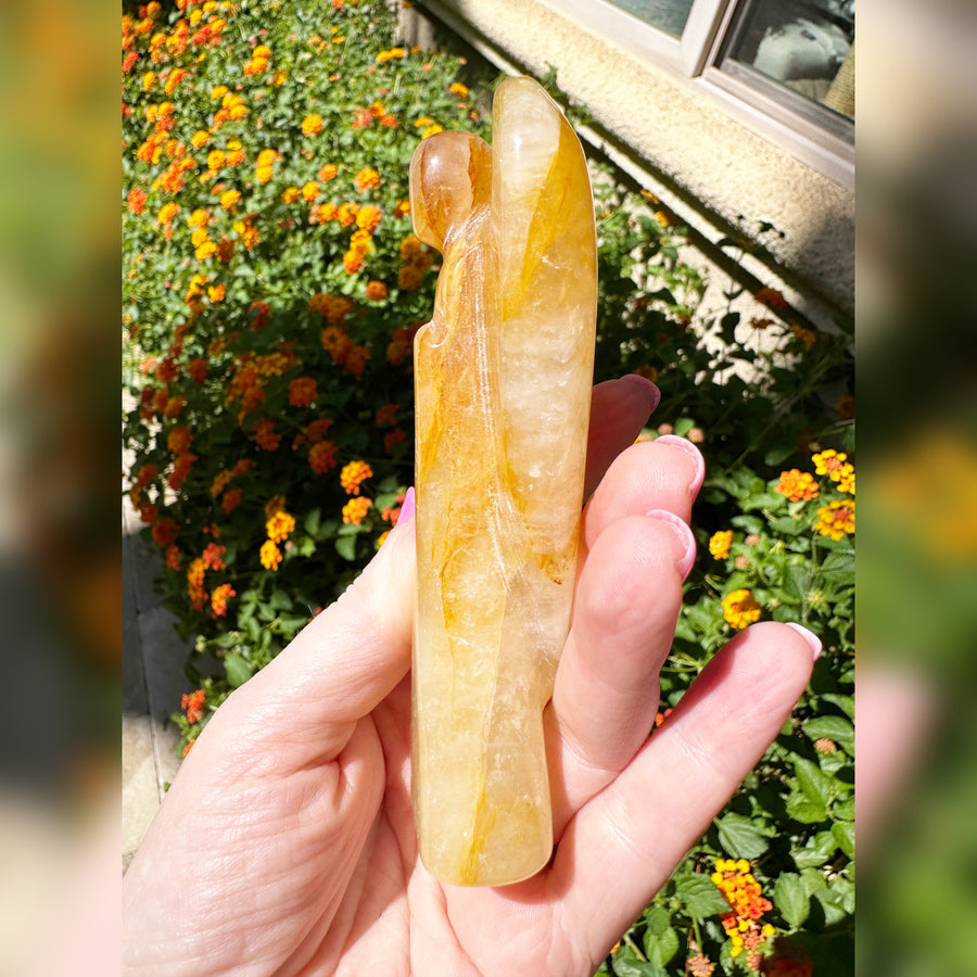 Golden Healer Quartz Crystal Angel