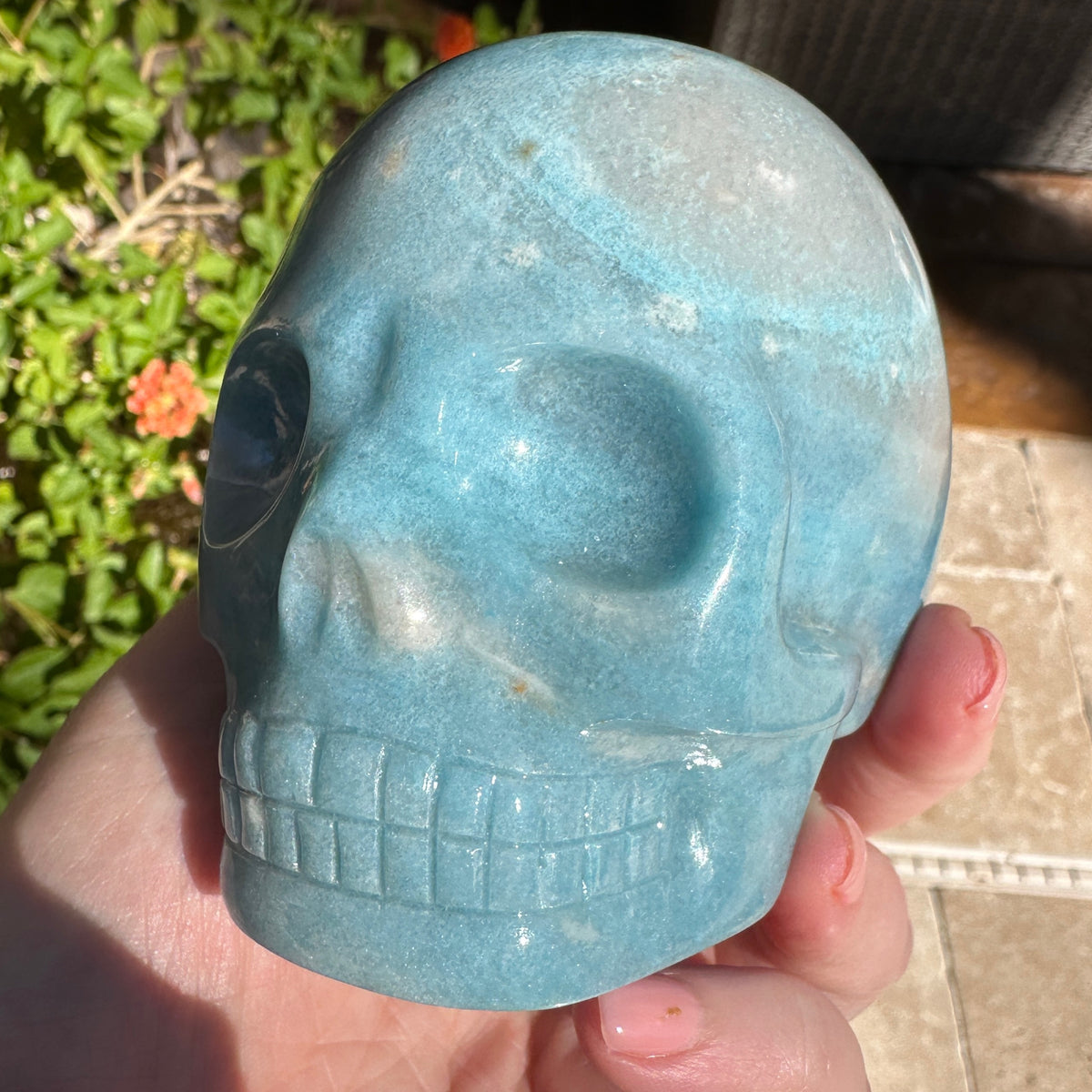 Trolleite Crystal Skull Carved by Leandro de Souza