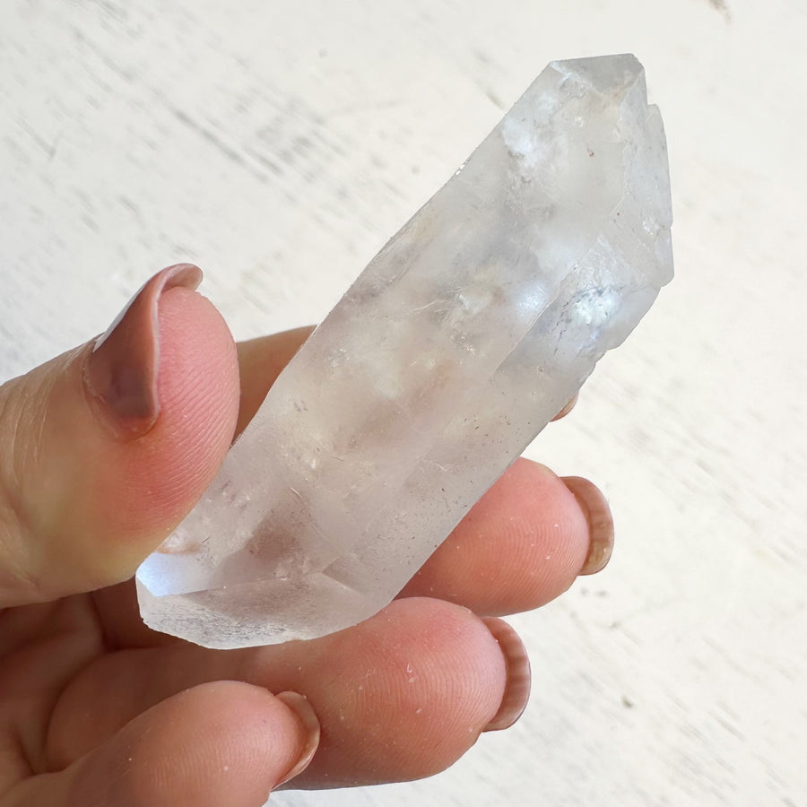 DT Natural Dumortierite Quartz Crystal Point