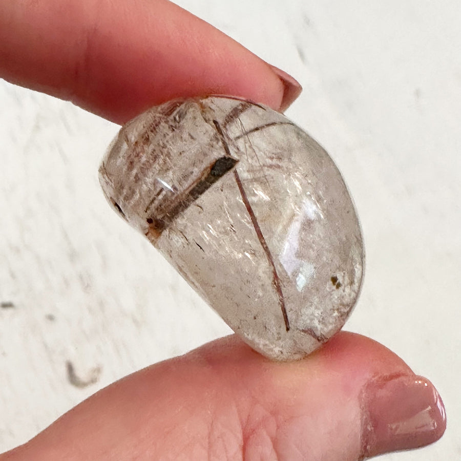 Polished Rutile Dream Quartz Crystal