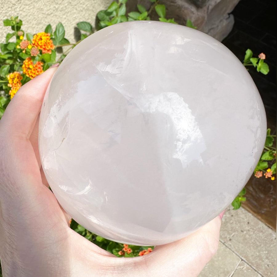 Star Rose Girasol Quartz Magical Child Crystal Skull Carved by Leandro de Souza