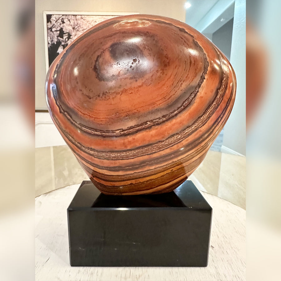 Circle 100-1 Sedona Jasper Starbeing Master Crystal Skull Carved by Leandro de Souza