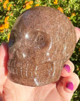 Pink Rutile Crystal Skull Carved by Leandro de Souza