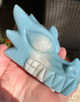 Blue Trolleite Dragon Carved By Leandro de Souza