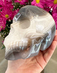 Agate Geode Crystal Skull