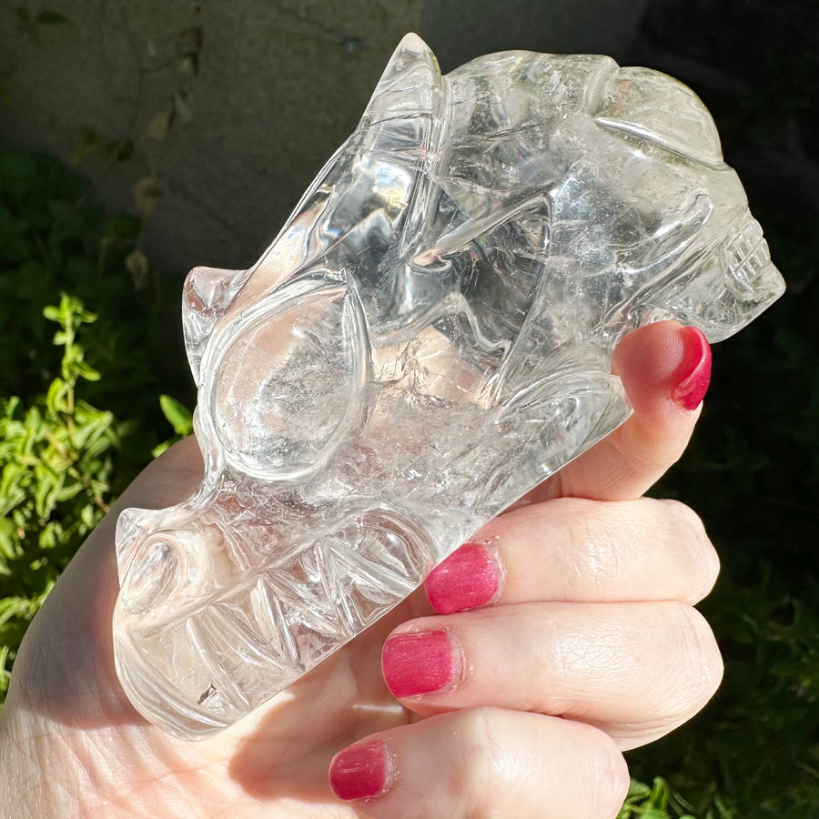 Lemurian Quartz Starbeing Dragon Carved By Leandro de Souza