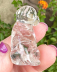 Sirius Quartz Crystal Puppy Carved by Leandro de Souza