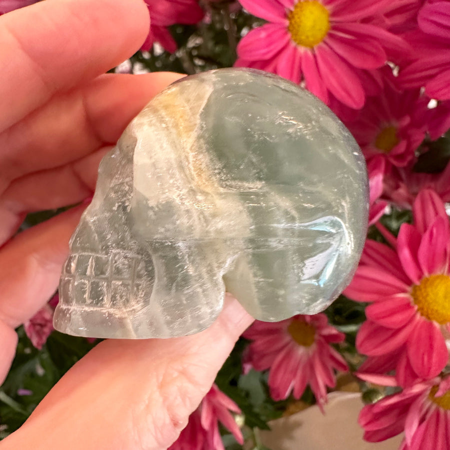 Blue Calcite Crystal Skull