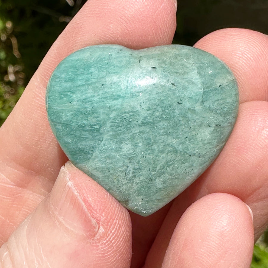 Amazonite Crystal Hearts