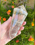 Rainbow Quartz Vogel Style Wand 12 Sided