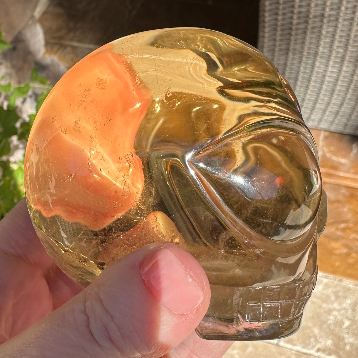 Ultra Clear Citrine Star Child Crystal Skull Carved by Leandro de Souza