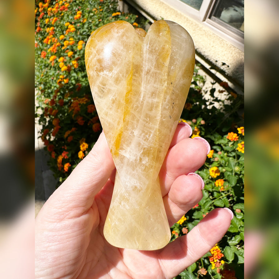 Golden Healer Quartz Crystal Angel