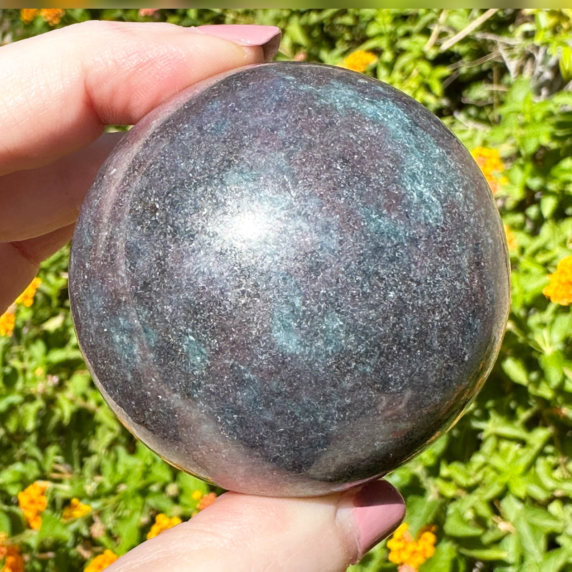 Ruby Kyanite Crystal Sphere