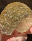Golden Rutile Citrine Star Child Crystal Skull Carved by Leandro de Souza