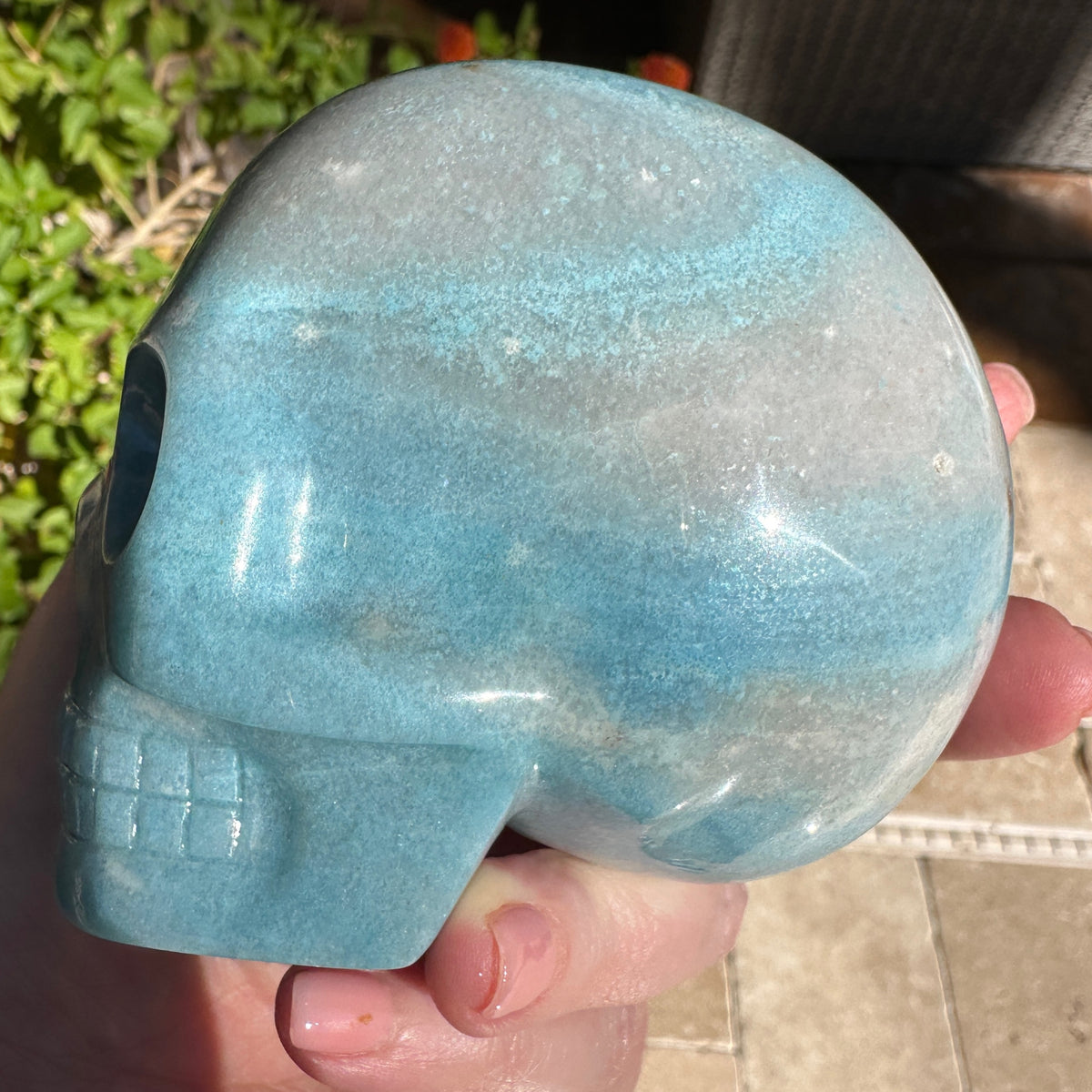 Trolleite Crystal Skull Carved by Leandro de Souza