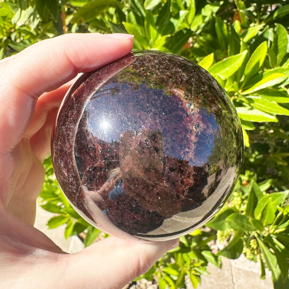 Large Star Garnet Sphere