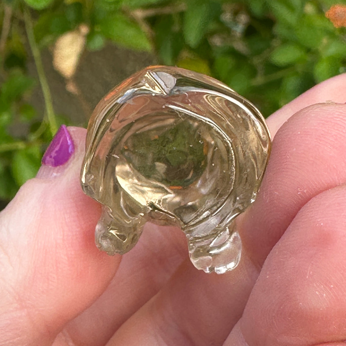 Citrine Crystal Kitten Carved by Leandro de Souza