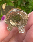 Citrine Crystal Kitten Carved by Leandro de Souza