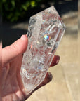 Rainbow Quartz Vogel Style Wand 12 Sided