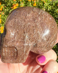 Pink Rutile Crystal Skull Carved by Leandro de Souza