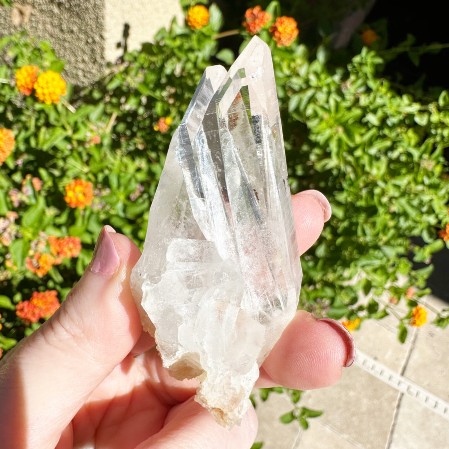 Arkansas Quartz Crystal Cluster Point - Collier Creek Mine